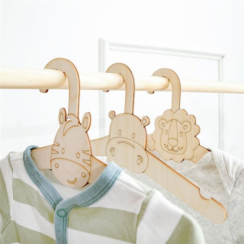 ABVT-20PCS Cute Wooden Clothes - đánh giá và giá Baby Clothing Hanging Rack