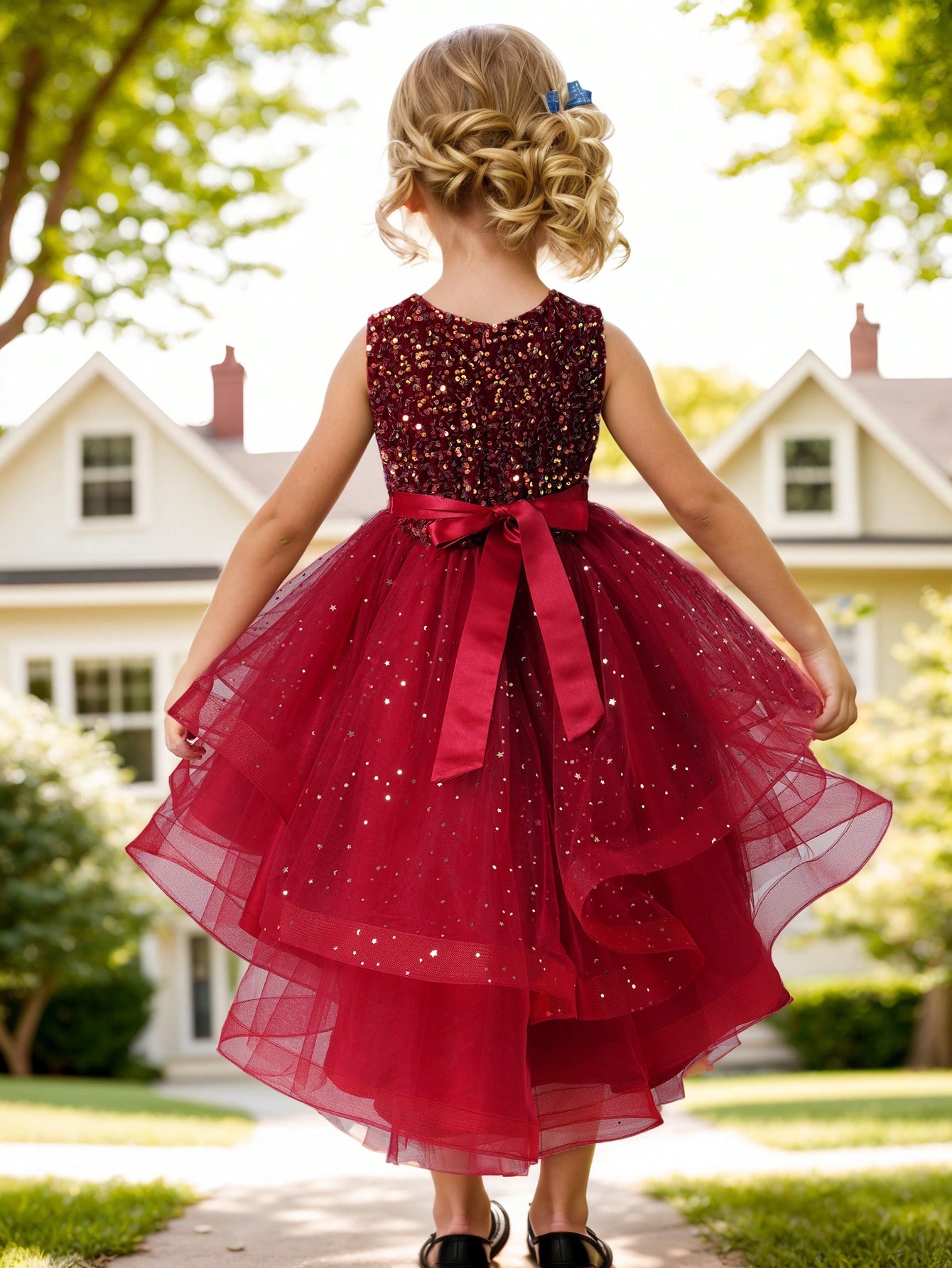 Baby Girl Princess Floral Sequ - đánh giá và giá Baby Clothing Dresser