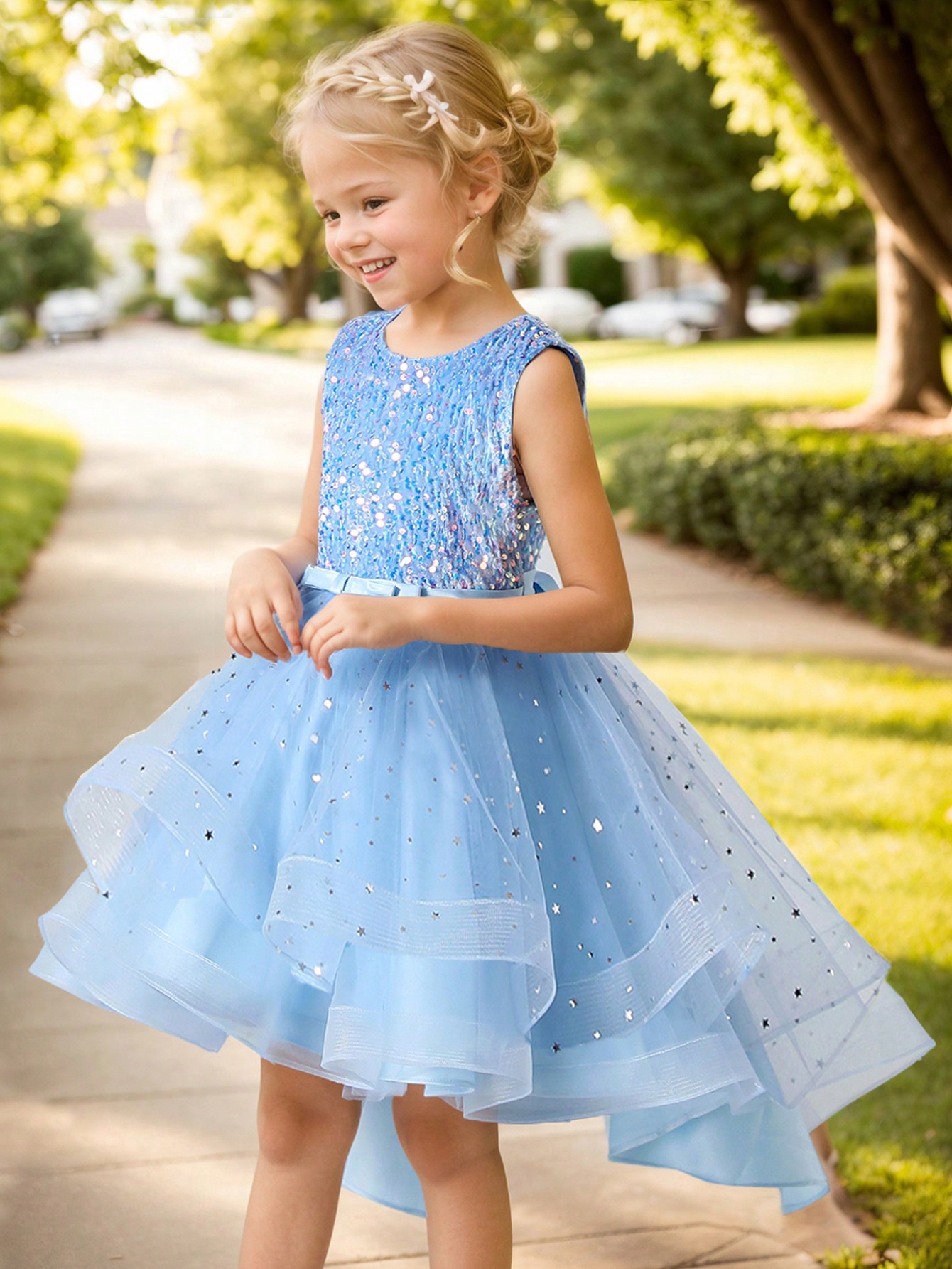 Baby Girl Princess Floral Sequ - đánh giá và giá Baby Clothing Dresser