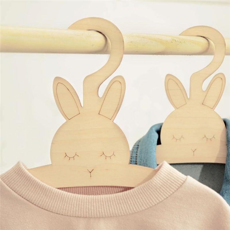 20PCS Cute Wooden Clothes Hang - đánh giá và giá Baby Clothing Hanging Rack